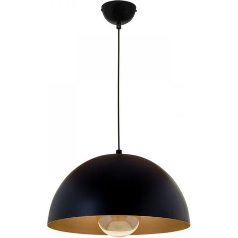 Lampada a sospensione de metallo Finitura nera modello GASPAR de INTERLUSA (1/4)