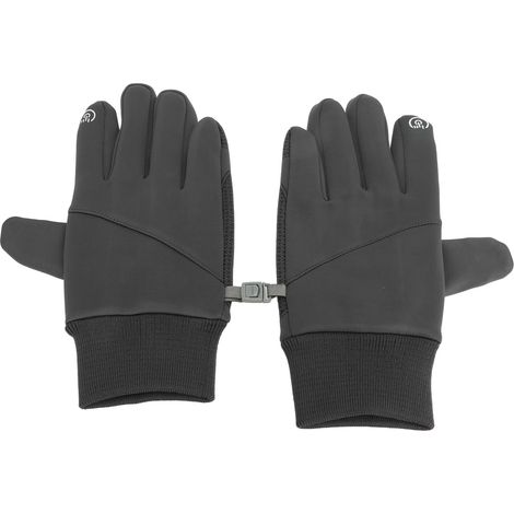 Vollfinger-Fahrradhandschuhe, Touchscreen-kompatibel, warm, für Damen und Herren, zum Radfahren, Training und Schießen, grau, Größe XL.