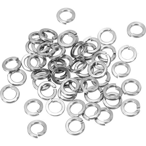 CCYKXAM3 Diviser Verrouillage Rondelle, 30 Paquet 3mm ID 5mm OD 304 Inox Acier Ressort Serrure Rondelle Élastique Joint pour Vis Boulons, Argent Ton (1/5)