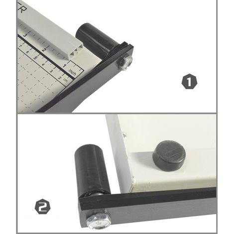 Manueller Papierschneider aus Stahl, Tischgerät für A4- und A3-Fotos, Papierschneidemaschine für Schule, Büro und Fabrik (1/5)