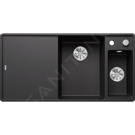 Blanco Axia III 6 - Évier en silgranit, 990x500 mm, avec commande de vidage et accessoires, InFino, anthracite 523489 (1/4)