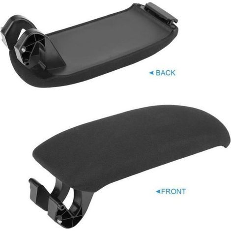 Schwarzer Stoffbezug für die Mittelarmlehne des Audi A3 8P / A5 (2003–2013), Teilenummer 8P0864245P-TIP (1/5)