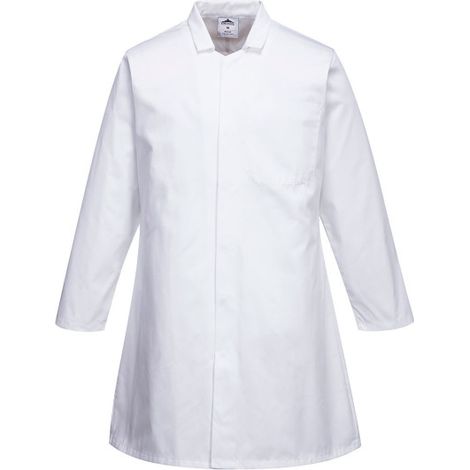 Bata de alimentación de un bolsillo, de caballero 2202 XL Blanco