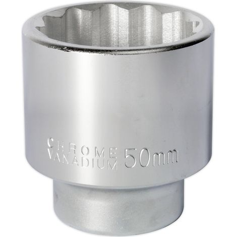 Sealey 50mm 3/4""Sq Drive Standard WallDrive Socket 12pt Chrome S34/50