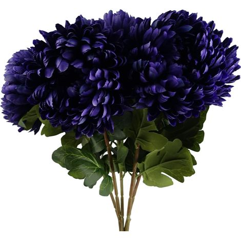 Pack of 6 x 75cm Extra Large Reflex Chrysanthemum - Purple (1/5)