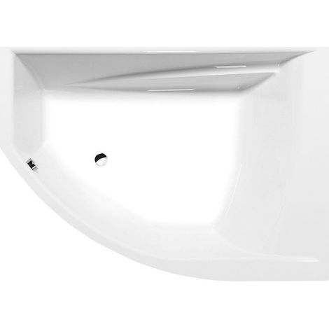 TANDEM R Bain asymétrique 170x130x50cm, Blanc