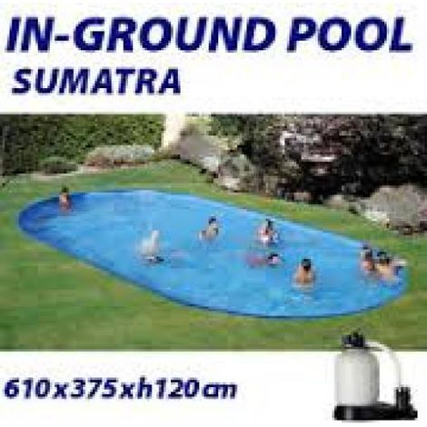 Piscina Gre Ovalada Enterrada Kpeov6027 Piscinas Gre 1.20 Alto X 6 X 3.20 Mts Sumatra