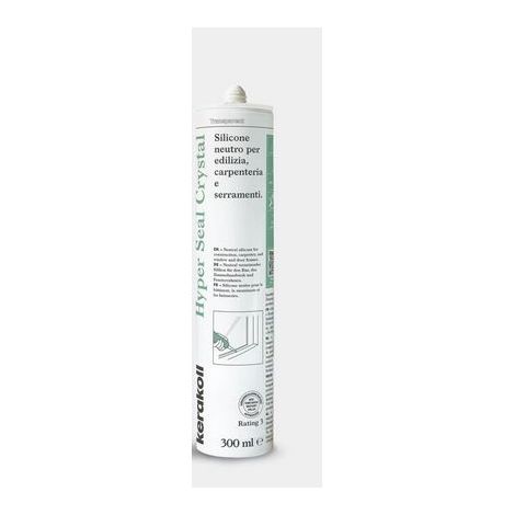 Silicone neutro per edilizia carpenteria e serramenti hyper seal crystal 290 ml