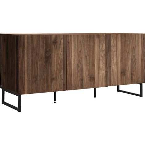 Credenza con 3 ante Naturale scuro - CEVANIA (1/2)