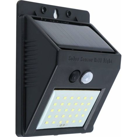 Lampe Solaire Extérieure - 30 LED - Détecteur De Mouvement - IP65 - 120° - 3 M - 8-10 H Autonomie - 10x12 5x5 Cm - 1 Unité