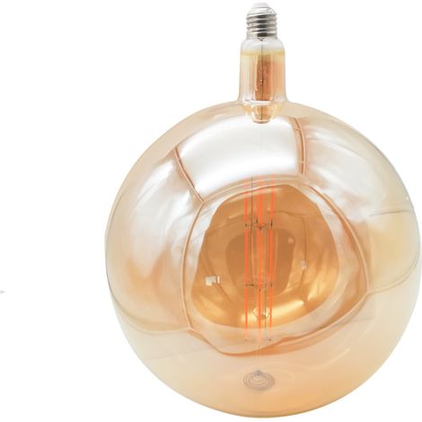 Lampadina led filamento globo 12w vintage ambrata luce calda attacco E27 (1/2)