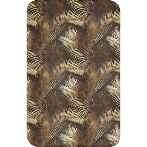 TAPPETINO PER WC Tropicale - Foglie - Oro 50x80 cm