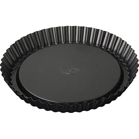 Dr Oetker Stampo per Crostata Furbo Ø22x3 cm, in Acciaio Carbon Steel con Rivestimento interno/esterno in antiaderente Classic Fondo nido d'ape Temp Max 230°C, Linea Tradition (1/4)