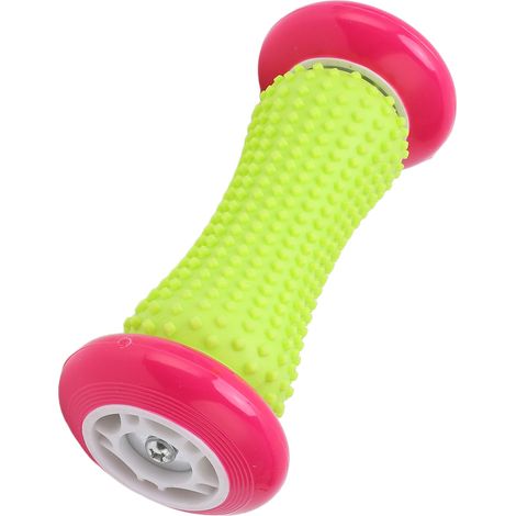 Manuelle Fußmassagerolle für Plantarfasziitis, Triggerpunkttherapie, Schmerzlinderung, rosa (1/5)