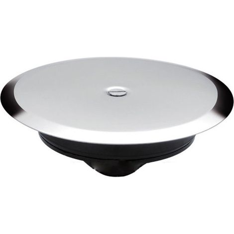 TrAdE Shop Traesio - Tappo Per Sifone A Pavimento Ad Espansione Con Piastra 100 Mm Coperchio Scarico -