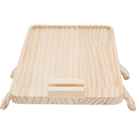 Plateau canapé en bois avec support smartphone tablette accoudoir plateau repas petit-déjeuner collation dessert (1/5)