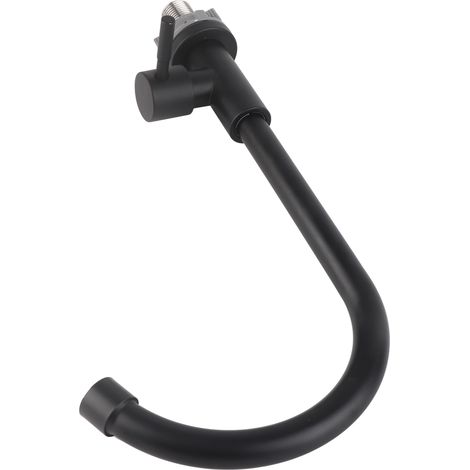 Robinet de cuisine noir mat à rotation 90° G1/2 pour évier - Eau froide unique