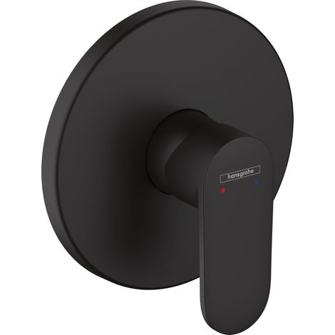 mitigeur douche encastré Vernis Blend, robinet douche à montage encastré, noir mat, 71667670 (1/2)