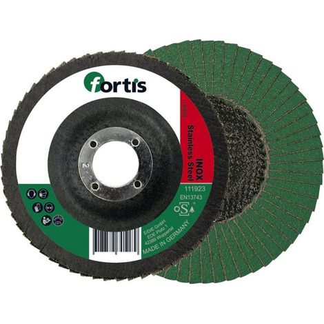 Disco de láminas Inox125mm K60 abombado FORTIS