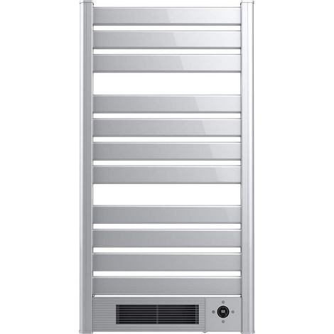 Sèche-Serviettes Électrique avec Radiateur Ceramic Towel Chauffage céramique incorporé, 2000 W, Écran LED, Télécommande, Minuterie, Température Ajustable, Gris foncé (1/5)