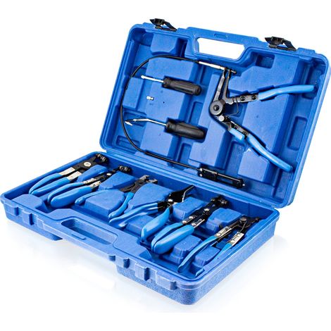Bituxx 11 tlg Schlauchklemmenzangen Set Schlauchschellenzange Schlauchschelle Zange Werkzeug