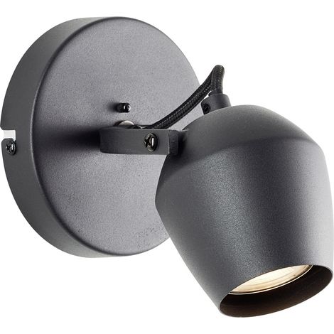 Brilliant Wandspot 12cm G06710/86 Wandleuchte GU10    Schwarz