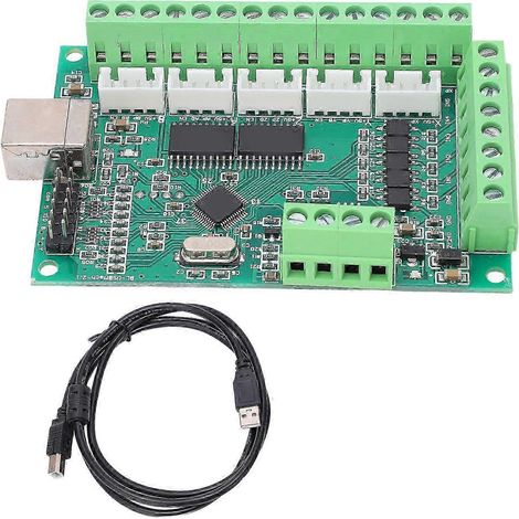 5-Achsen-CNC-Steuerung, 100-kHz-Bewegungssteuerungsplatine, USB-Schnittstellenmodul für Schrittmotoren (1/5)