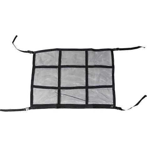 Filet de rangement double couche pour toit de voiture, accessoires intérieurs pour voiture-80X54cm-Black