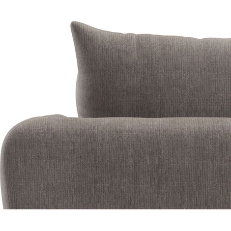 Mömax Wohnlandschaft Nicole Beige Chenille Ottomane links (1/5)
