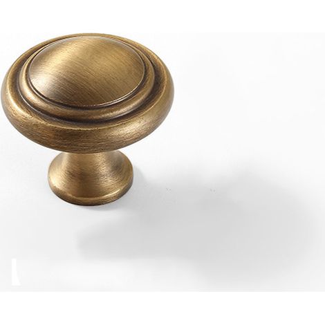 （2 pièces Boutons de meuble vintage,Boutons D'armoire,Boutons D'armoire Ronds Couleur Bronze,pour Tiroir,Meubles,Armoires de Cuisine,Placard (1/5)