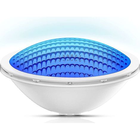 PAR56 LED-Poolleuchte, 18-W-LED-Poolprojektor, reinblaue, tauchfähige Poollampe, 600 lm, 120° Abstrahlwinkel, Schutzart IP68, 12 V AC/DC