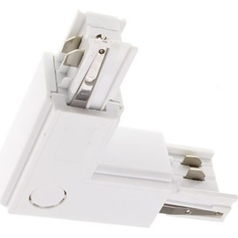 Connettore L 90° Binario Trifase LED Bianco A17-TRI-WH-L (1/3)