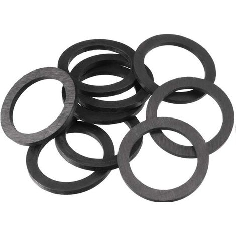 Schläfer 184710 Guarnizioni Idrauliche Universali in Gomma per Sifone da 1"1/2, Altezza 3 mm, Compatibili con Lira e Rondella per Scarico Lavandino Cucina e Bagno, Confezione da 5 Pezzi