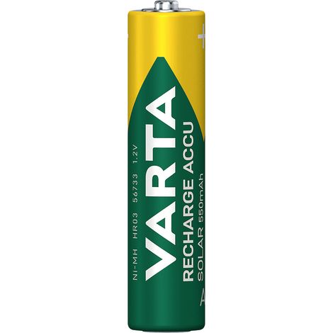 Varta RECH.AC.Solar AAA550mAh BLI2 Micro (AAA)-Akku NiMH 550 mAh 1.2 V 2 St. (1/2)