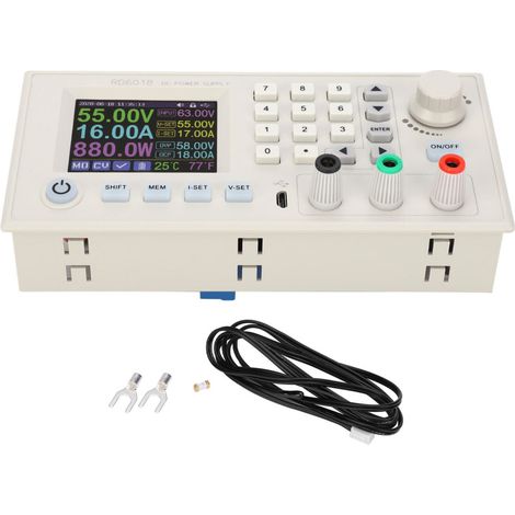 Convertisseur Buck Buck‑Boost réglable RD6018 – 6‑70V vers 0‑60V – Alimentation pour CNC – Sans WiFi (1/5)