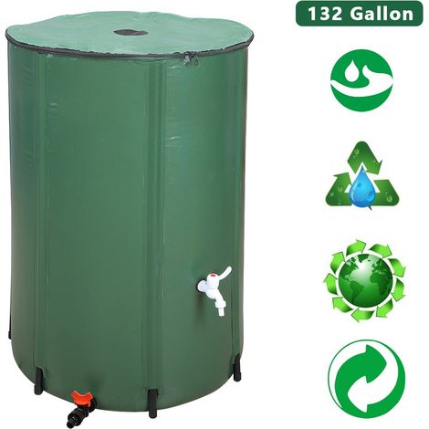 Récupérateur d'eau de pluie 75x75x100cm, PVC  132 Gallon (1/5)