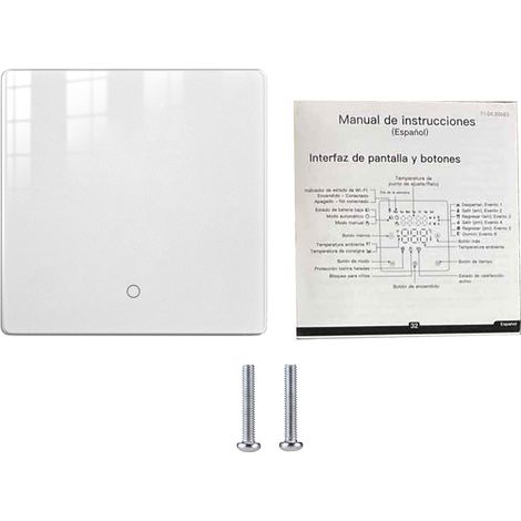 Thermostat connecté pour chaudière eau, programmable WiFi, contrôle vocal, protection antigel, précision 0.5°C, écran tactile (1/5)