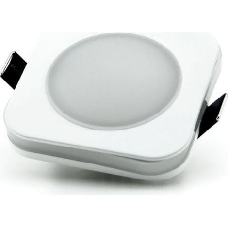 Downlight Led Incasso 10w 4200K Taglio Quadrato 90 mm IP44 bagni speciali