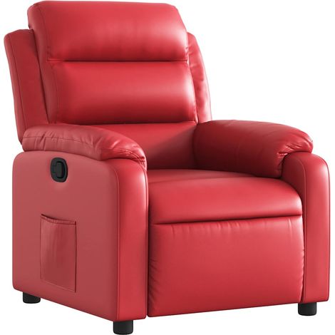 Maison Exclusive - Poltrona Reclinabile Rossa in Similpelle