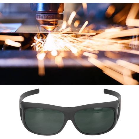 Lunettes de protection pour soudage électrique et soudage TIG, lunettes de protection professionnelles pour soudeur, compatibles avec les lunettes de vue, vert foncé avec IR5.0. (1/5)