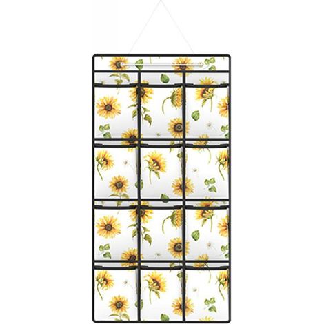 Trade Shop - Wand-Organizer mit 12 Fächern und Aufbewahrungstaschen, 40 x 90 cm - (1/2)