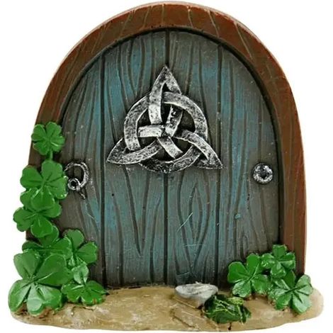 ornements de jardinPorte miniature décorative de fée en buis, modèle, multicolore, 1 pièce.