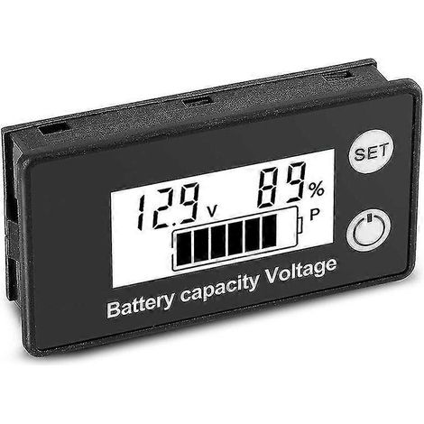 Batteriemonitor, Batterietester für Golfwagen, digitaler Batteriekapazitätsmonitor, 8–100 V, Restspannungsmonitor (1/5)