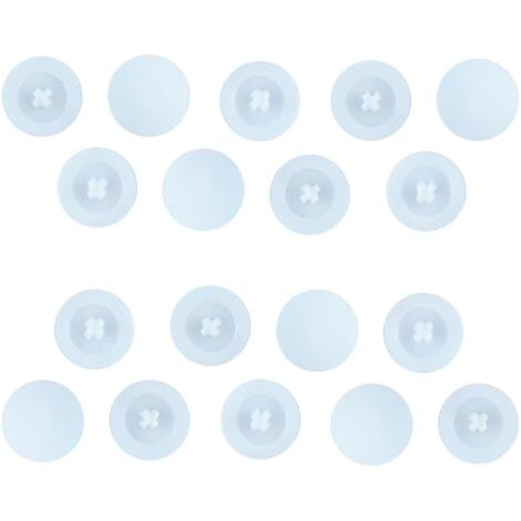 50 Pièces Capuchon à Vis en Plastique Cache-Vis, Anti-Rouille Cache Vis, Blanc en Plastique Vis Cruciformes à TêTe Croix, Capuchons DéCoratifs Vis, Capuchons pour Clous Autotaraudeurs