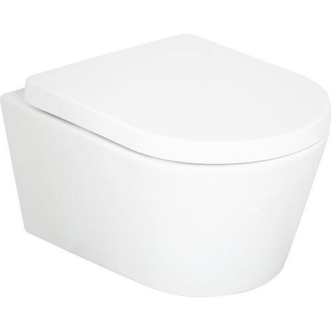 WC suspendu à fond creux Kureika lxhxp : 360x320x540 mm Sans bord de chasse Céramique blanche (1/4)