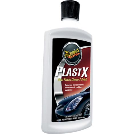 PlastX rénovateur et lustrant pour plastiques transparents – Élimine oxydation et micro rayures – Protection durable 250ml – Meguiars