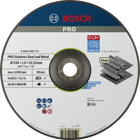 Bosch Accessories 2608600711 2608600711 Trennscheibe gekröpft 230 mm 1 St. Stahl (1/4)