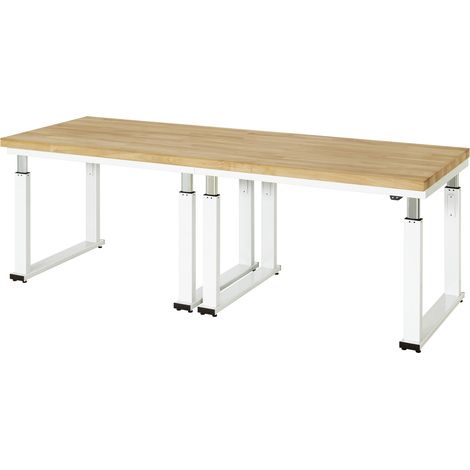 STIER Elektrisch Höhenverstellbare Werkbank Premium BxTxH 2500x900x740-1140 mm (1/5)