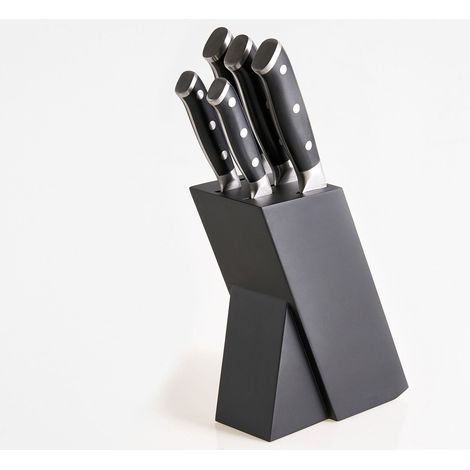Messerblock-Set 5-teilig IKEDA Schwarz