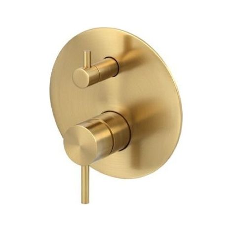 Miscelatore doccia con deviatore acciaio inox Vema OTAGO V17142 - Oro Spazzolato (1/3)